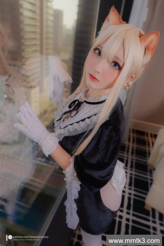 图片[19]-小丁 情趣白丝女仆-原神图库