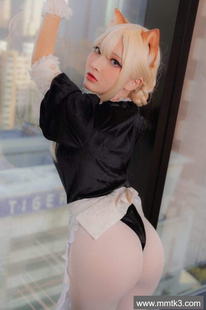 图片[33]-小丁 情趣白丝女仆-原神图库